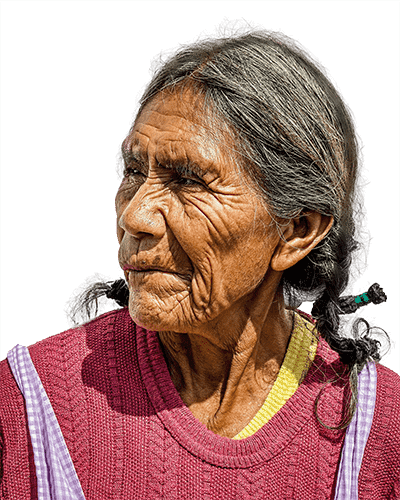 Anciana pensativa
