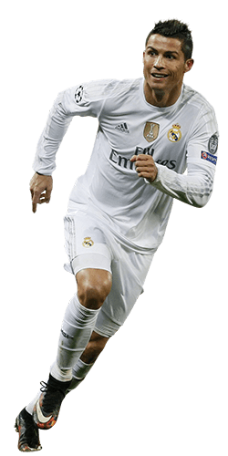 Cristiano Ronaldo con uniforme del Real Marid