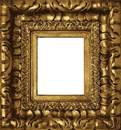 Cuadro clásico dorado para fotos