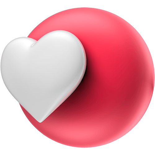 Love heart - Corazón - Me encanta emoji 3D tres