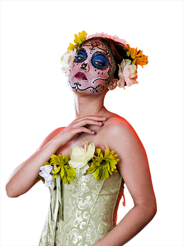 Mujer en sesión – DÍA DE MUERTOS MÉXICO