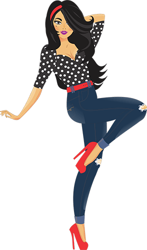 Mujer retro